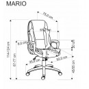 Кресло компьютерное HALMAR MARIO черный